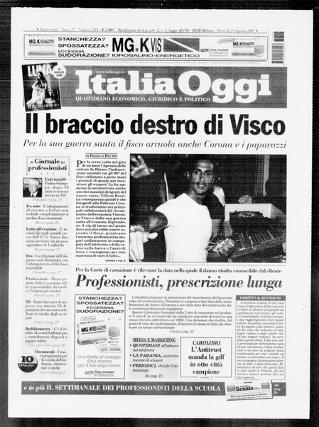 Italia oggi : quotidiano di economia finanza e politica